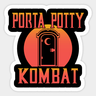 Porta Potty Kombat Sticker